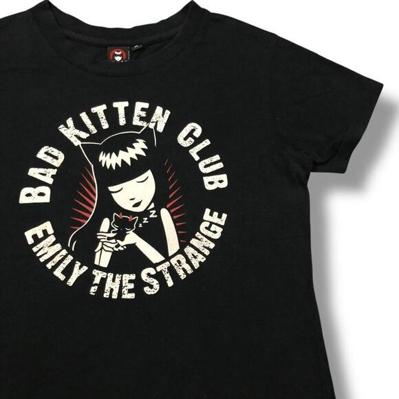 Emily The Strange Bad Kitten Club Top - Picture 2 of 5